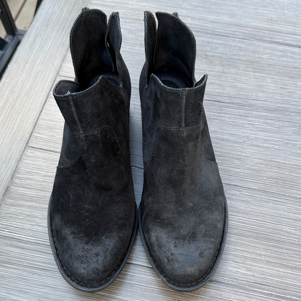 Black Nubuck Boots